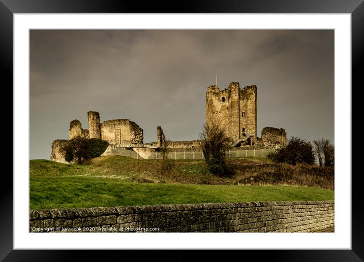 Conisbrough Castle Framed Mounted Print by kevin cook