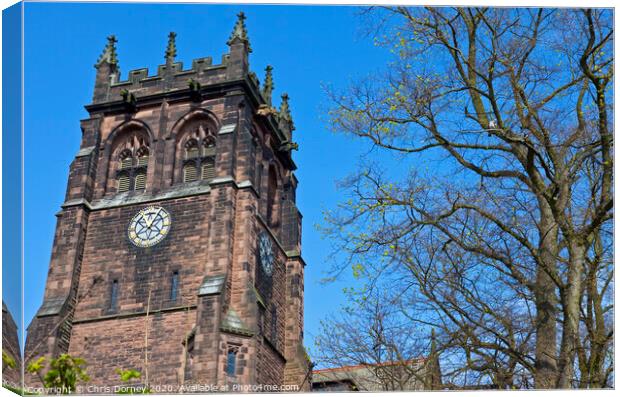 St. Peter's Church in Woolton, Liverpool Canvas Print by Chris Dorney
