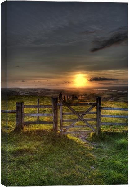 Gateway to the Sunset Canvas Print by Mike Gorton