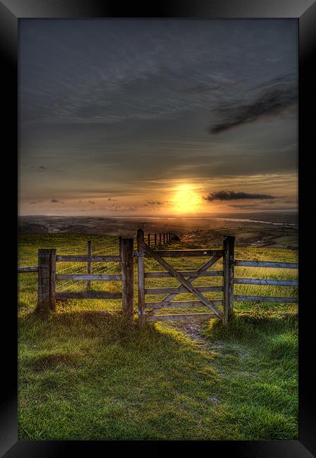 Gateway to the Sunset Framed Print by Mike Gorton
