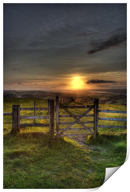 Gateway to the Sunset Print by Mike Gorton