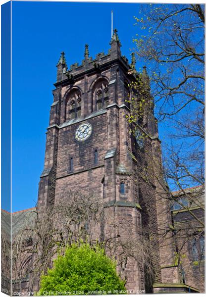 St. Peter's Church in Woolton, Liverpool Canvas Print by Chris Dorney