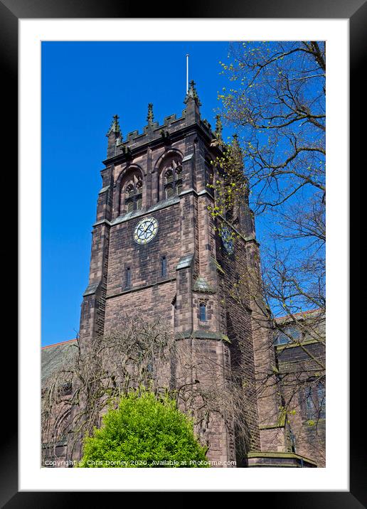 St. Peter's Church in Woolton, Liverpool Framed Mounted Print by Chris Dorney