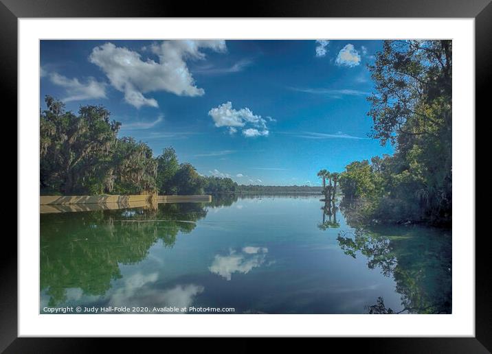 Morning at the Spring Framed Mounted Print by Judy Hall-Folde