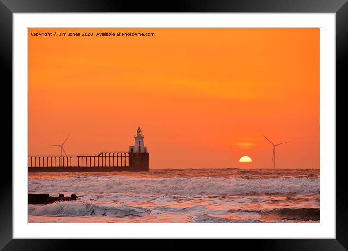 Red Sky in the Morning Framed Mounted Print by Jim Jones