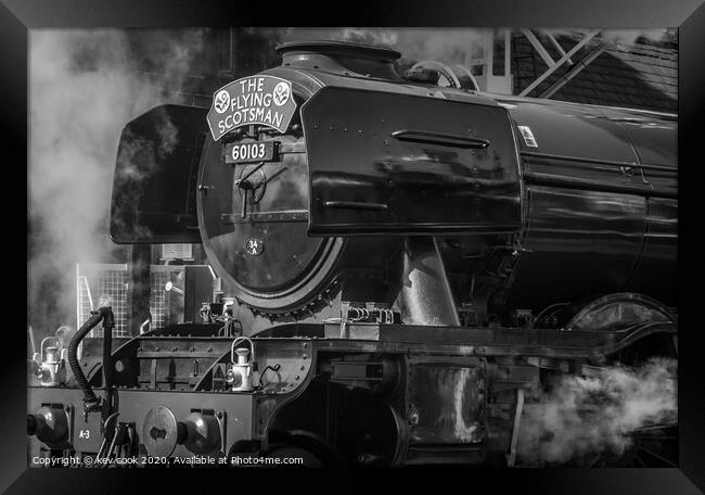 Steamy Scotsman Framed Print by kevin cook