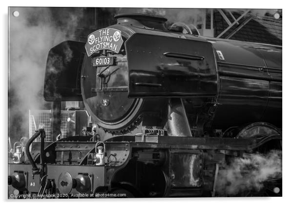 Steamy Scotsman Acrylic by kevin cook