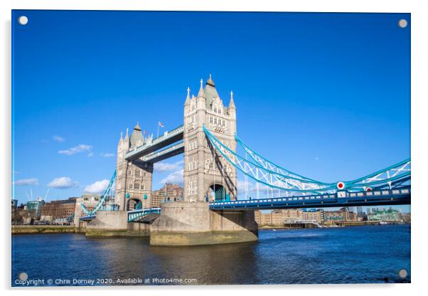 Tower Bridge in London Acrylic by Chris Dorney