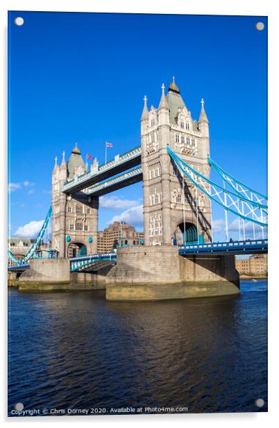 Tower Bridge in London Acrylic by Chris Dorney