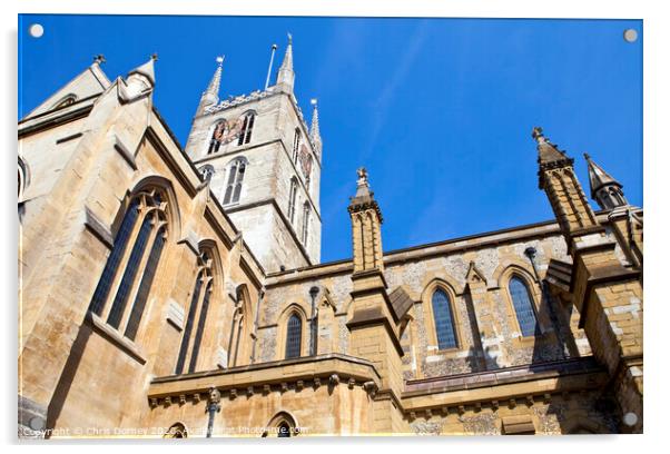 Southwark Cathedral in London Acrylic by Chris Dorney