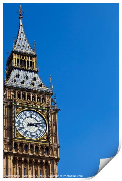 Big Ben in London Print by Chris Dorney
