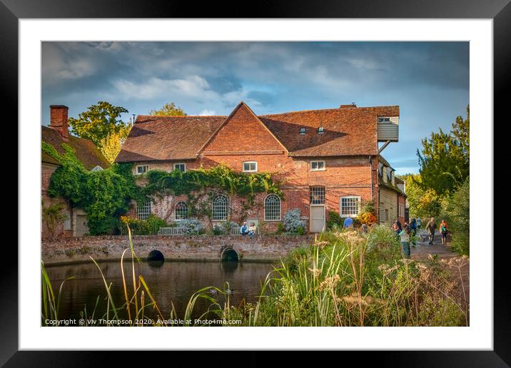 Flatford Mill Framed Mounted Print by Viv Thompson