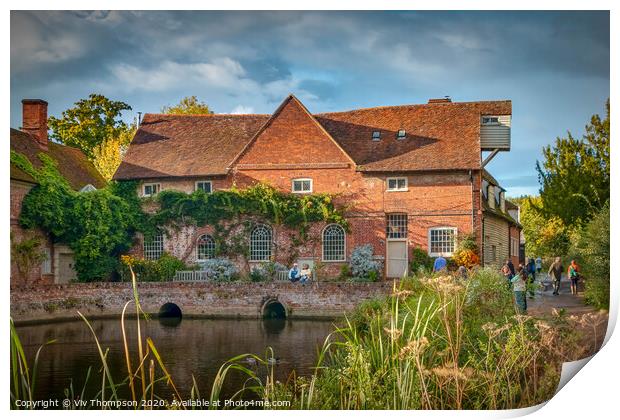 Flatford Mill Print by Viv Thompson