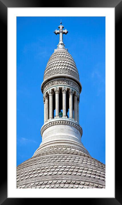 Spirs of the Sacre Coeur in Paris Framed Mounted Print by Chris Dorney