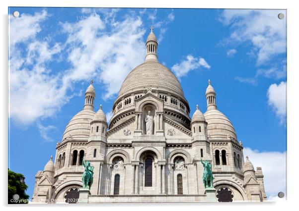 Sacre Coeur in Paris Acrylic by Chris Dorney