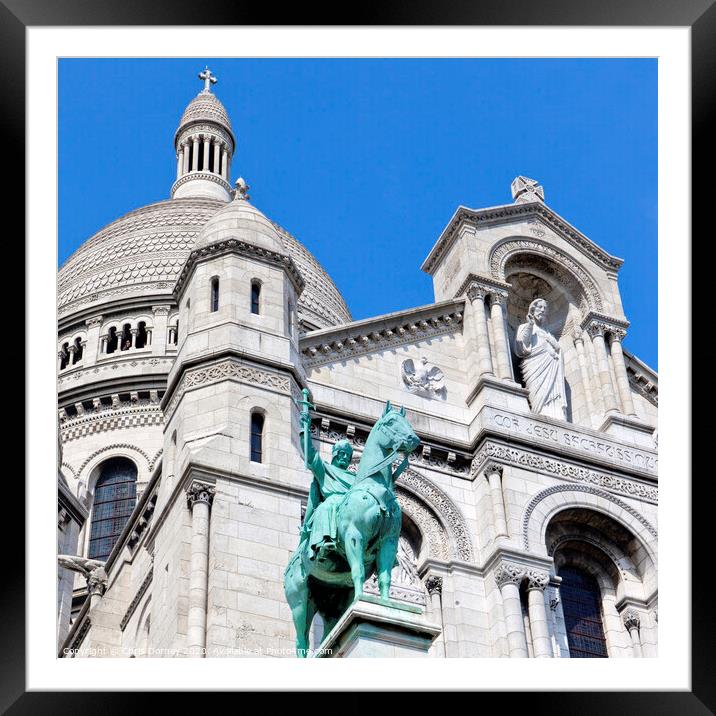 Sacre Coeur in Paris Framed Mounted Print by Chris Dorney