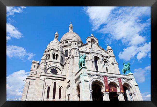 Sacre Coeur in Paris Framed Print by Chris Dorney