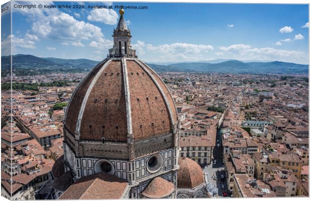 Florence from Bell Tower Canvas Print by Kevin White