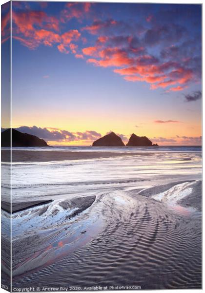 Holywell sunset Canvas Print by Andrew Ray