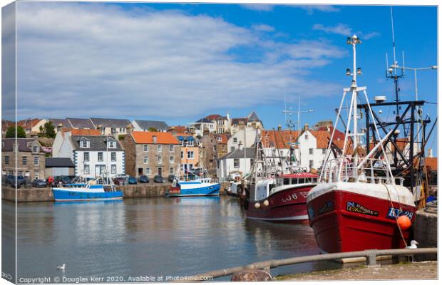 Pittenweem harbour fishing boats Canvas Print by Douglas Kerr