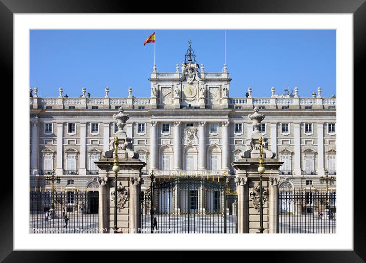 Royal Palace in Madrid Framed Mounted Print by Artur Bogacki