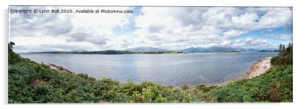 Loch Linnhe Argyll Acrylic by Lynn Bolt