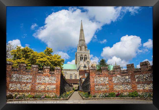 Chichester in Sussex Framed Print by Chris Dorney