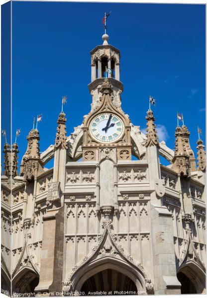 Chichester Market Cross Canvas Print by Chris Dorney