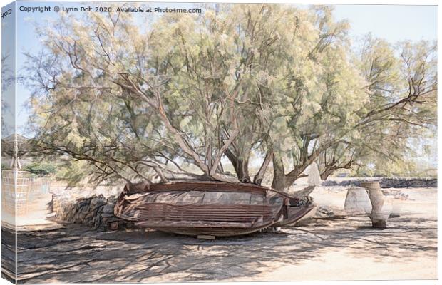 Under the Old Olive Tree Canvas Print by Lynn Bolt