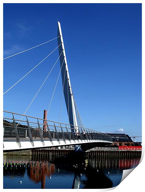 Swansea Sail Bridge Print by Dan Davidson