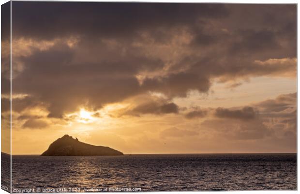 Sunrise at Thatcher's Rock in Torbay  Canvas Print by Bruce Little