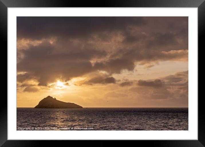 Sunrise at Thatcher's Rock in Torbay  Framed Mounted Print by Bruce Little