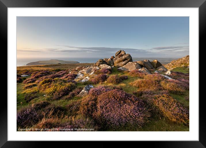 Carn Enoch at dusk Framed Mounted Print by Bruce Little
