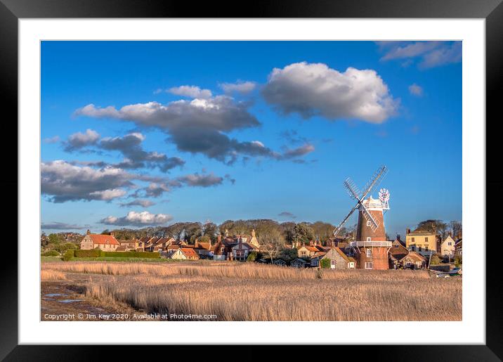 Cley next the Sea  Norfolk  Framed Mounted Print by Jim Key