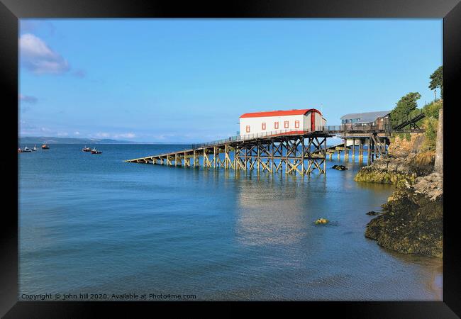 The old lifeboat station at Tenby, Wales.  Framed Print by john hill