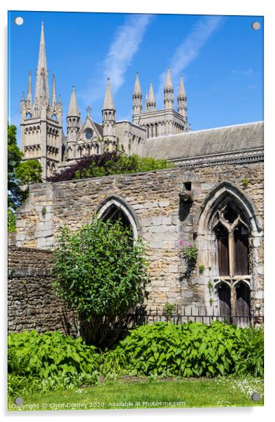 Peterborough Cathedral in the UK Acrylic by Chris Dorney