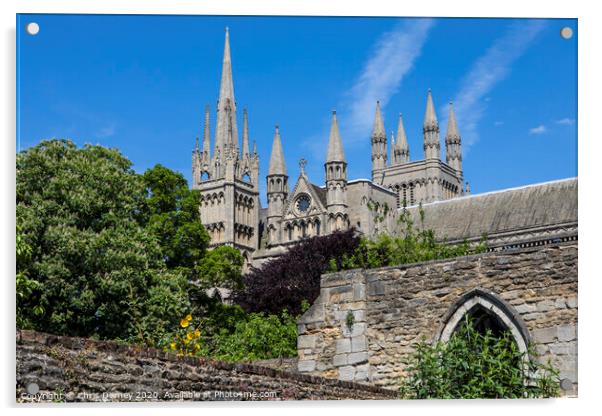 Peterborough Cathedral in the UK Acrylic by Chris Dorney
