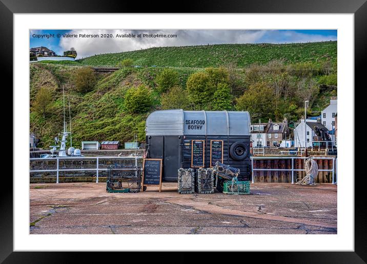Stonehaven Pier Framed Mounted Print by Valerie Paterson