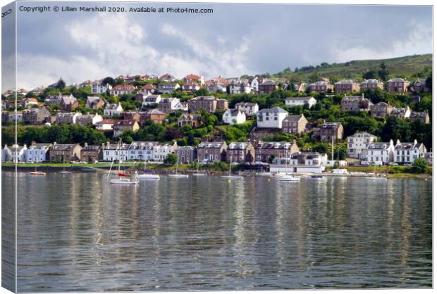 The town of Gourock . Scotland.  Canvas Print by Lilian Marshall