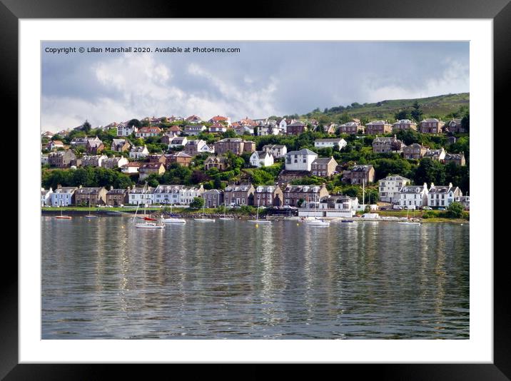 The town of Gourock . Scotland.  Framed Mounted Print by Lilian Marshall