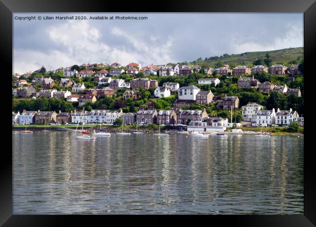 The town of Gourock . Scotland.  Framed Print by Lilian Marshall