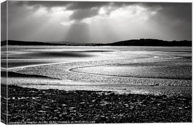 Morecambe Bay Sands Canvas Print by Martyn Arnold