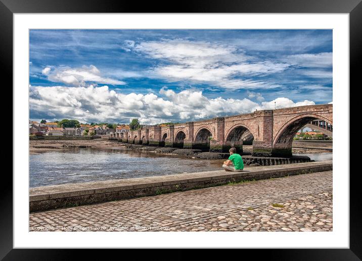 Berwick Up On  Tweed  Framed Mounted Print by Holly Burgess