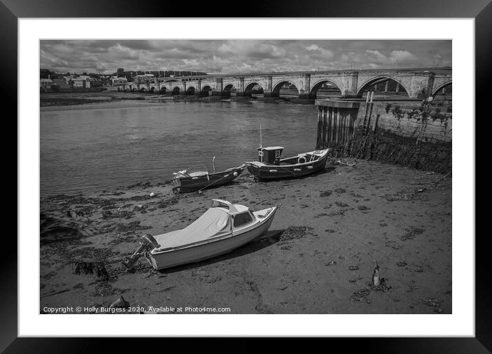 Panoramic Berwick-upon-Tweed Cityscape Framed Mounted Print by Holly Burgess