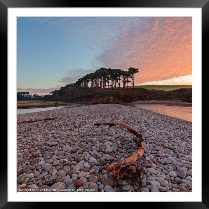 Sunrise at Budleigh Salterton Framed Mounted Print by Bruce Little