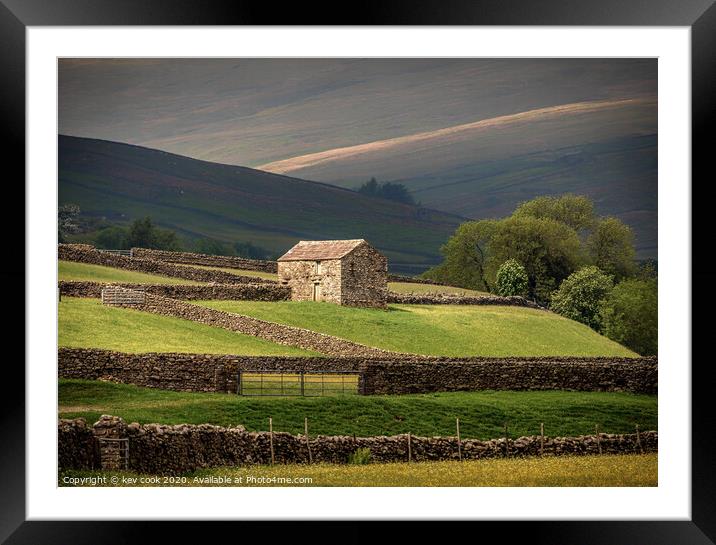 Spotlight on the Barn Framed Mounted Print by kevin cook