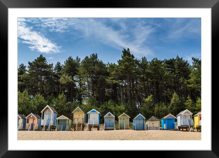 Beach huts at Wells next the Sea Framed Mounted Print by Jason Wells
