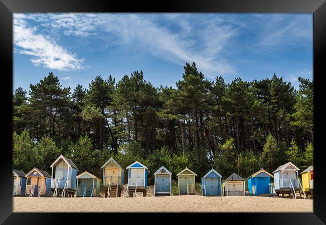Beach huts at Wells next the Sea Framed Print by Jason Wells