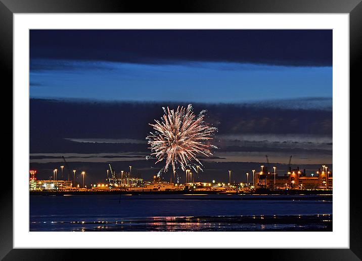 Fireworks for Adonia Framed Mounted Print by Donna Collett