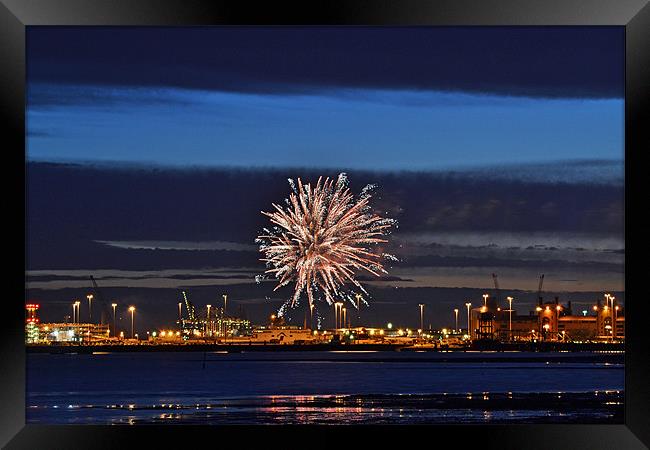 Fireworks for Adonia Framed Print by Donna Collett